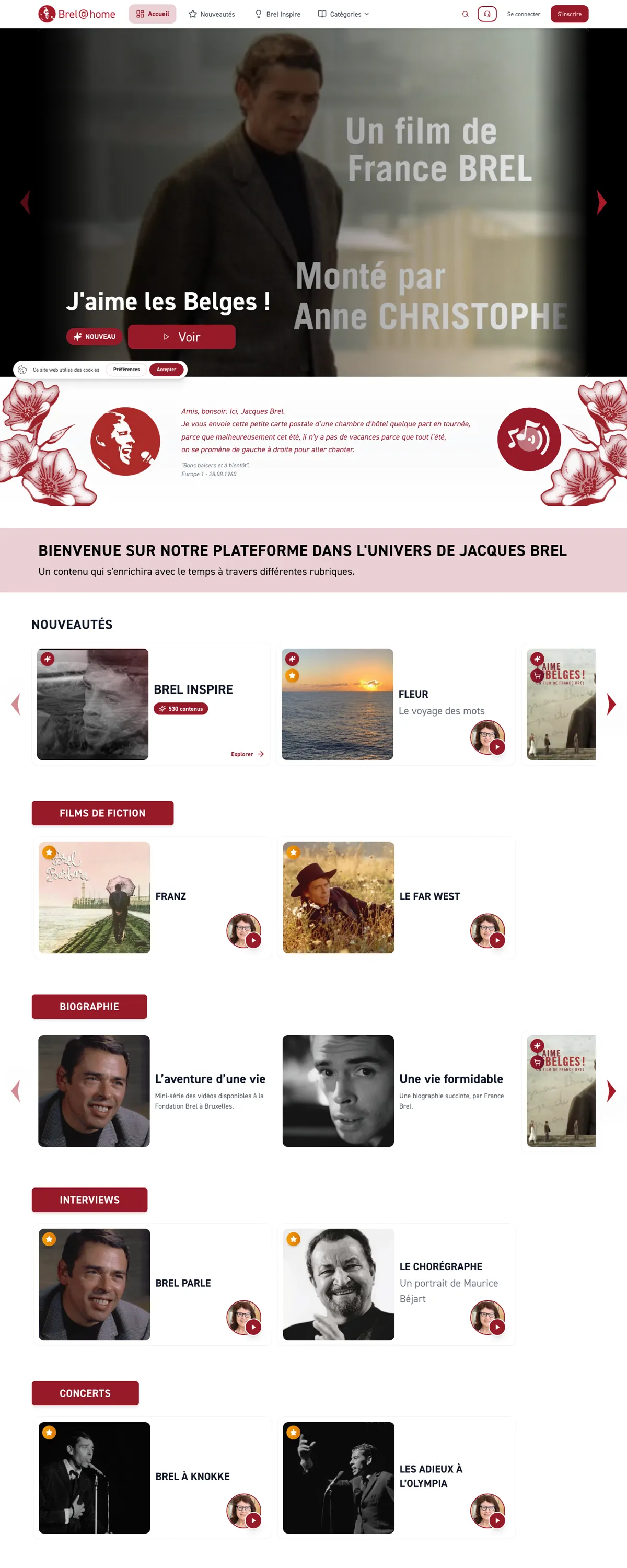 Brel@home, la plateforme en ligne de la Fondation Brel