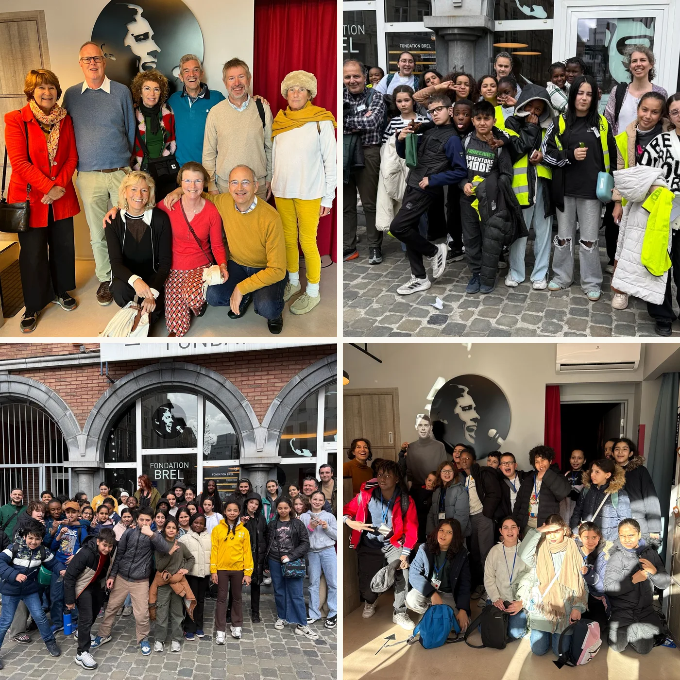 Groupes et classes en visite à la Fondation Brel